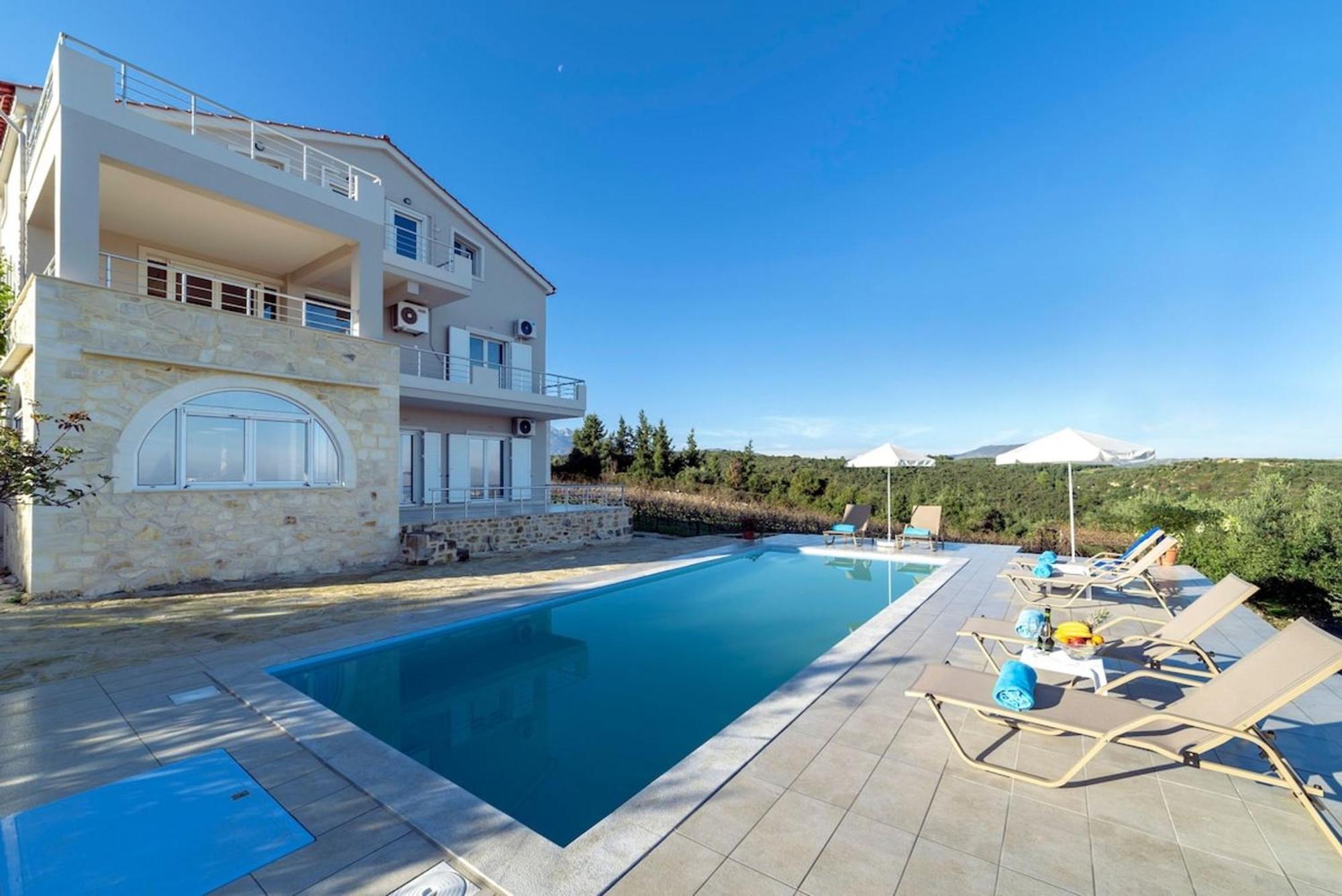 Villa Konstantinos Hilltop Vineyard Escape Almirida Dış mekan fotoğraf
