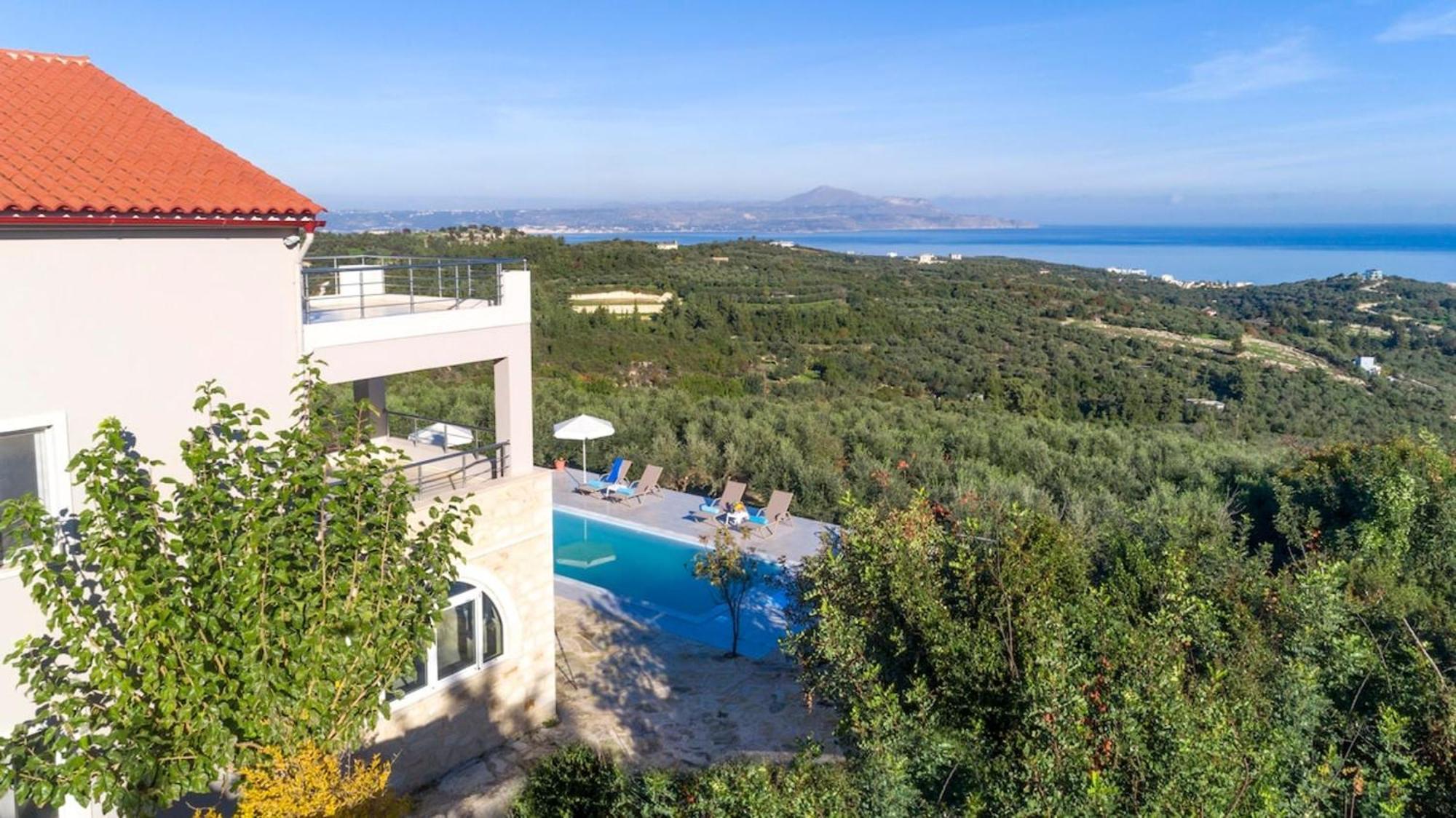 Villa Konstantinos Hilltop Vineyard Escape Almirida Dış mekan fotoğraf