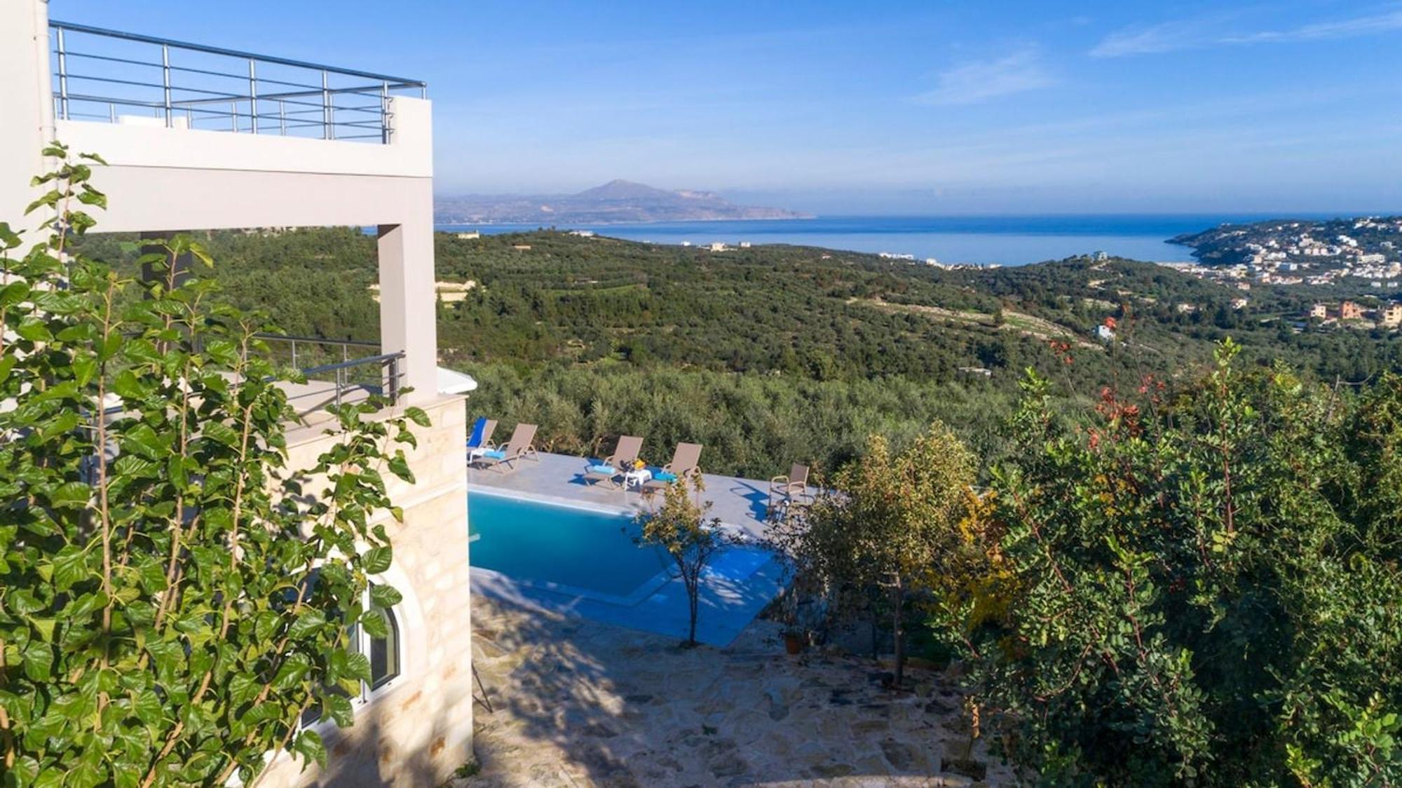 Villa Konstantinos Hilltop Vineyard Escape Almirida Dış mekan fotoğraf