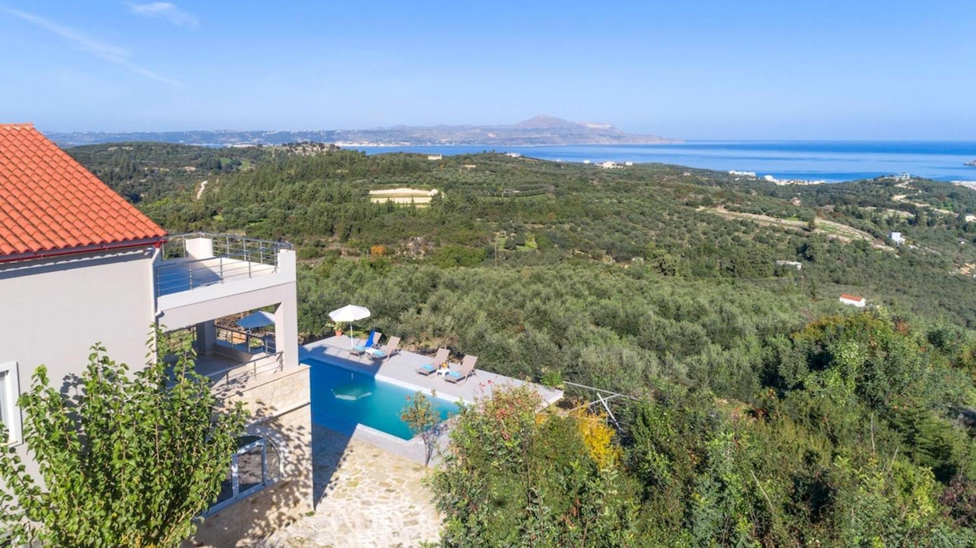 Villa Konstantinos Hilltop Vineyard Escape Almirida Dış mekan fotoğraf
