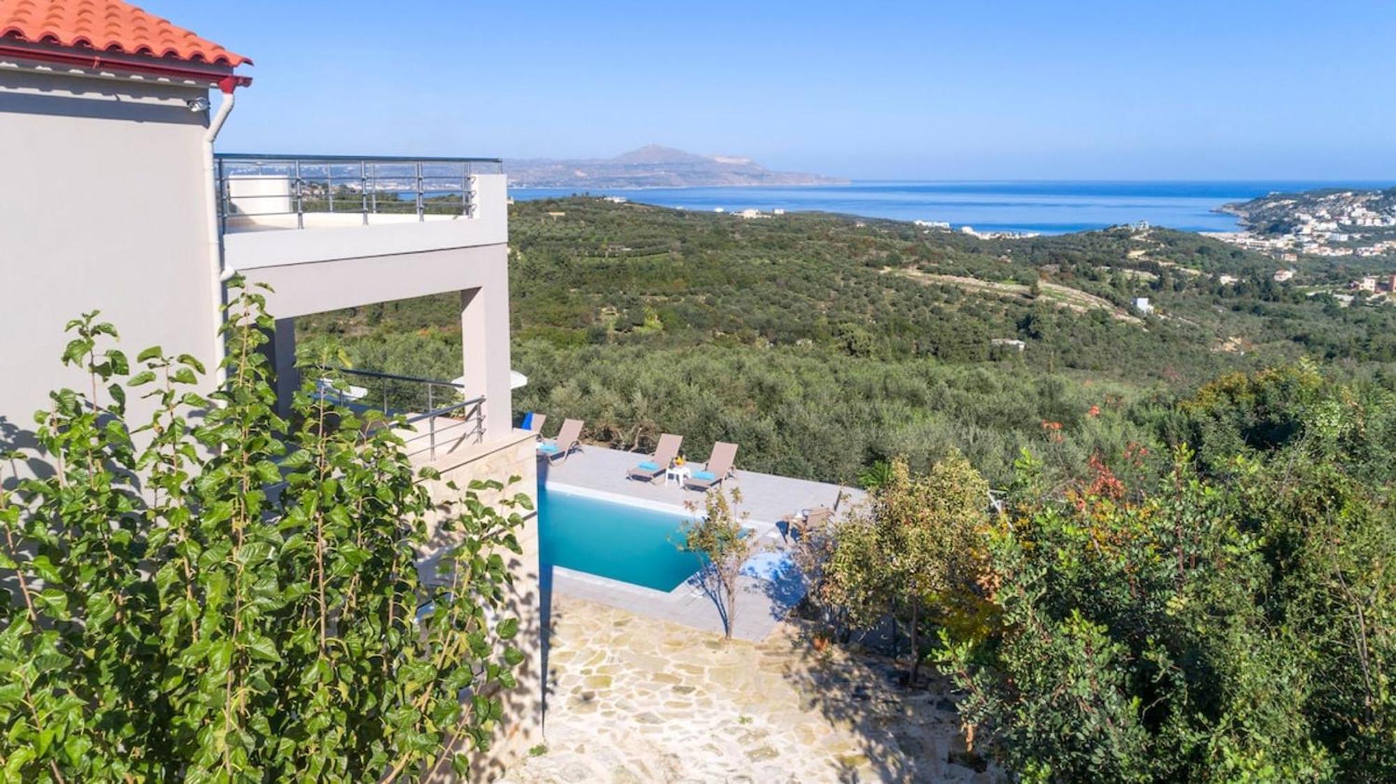 Villa Konstantinos Hilltop Vineyard Escape Almirida Dış mekan fotoğraf