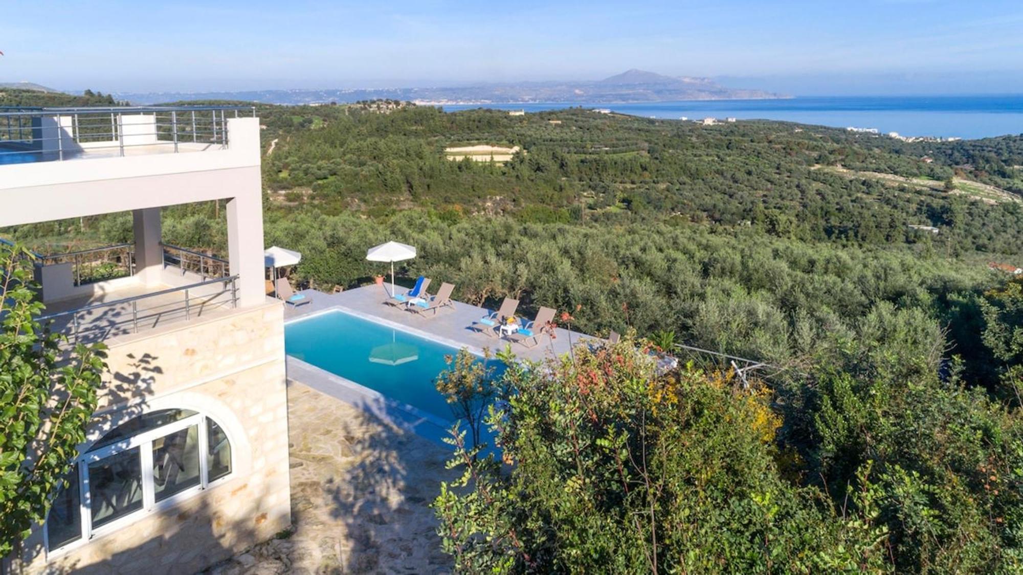 Villa Konstantinos Hilltop Vineyard Escape Almirida Dış mekan fotoğraf