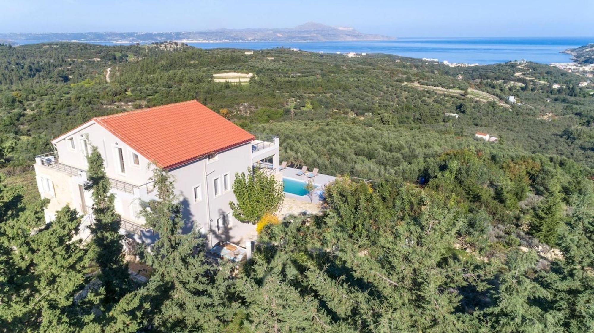 Villa Konstantinos Hilltop Vineyard Escape Almirida Dış mekan fotoğraf